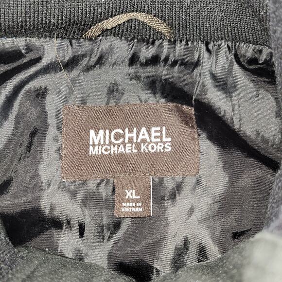 Michael Kors Jacket Womens Sz XL Black Designer Winter Fall Cold RN 121545 Coat - Picture 10 of 16